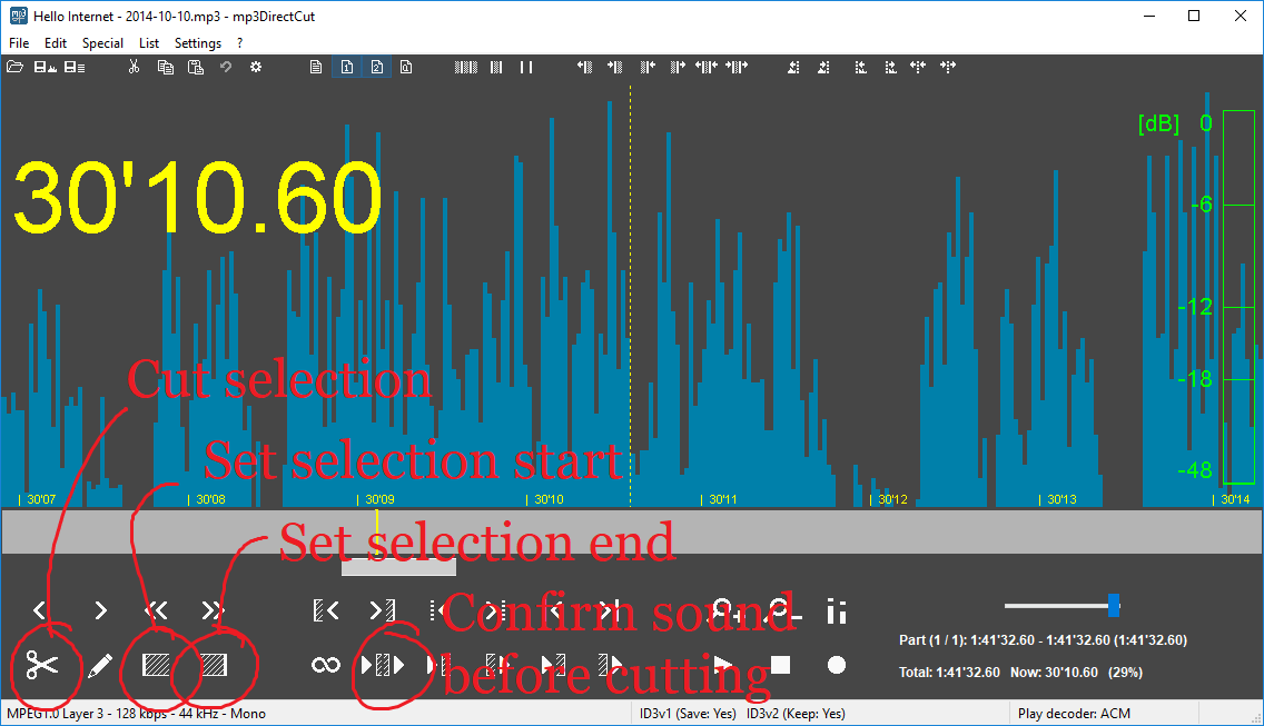 Turning the clock back to 2006 with this expertly annotated MSPaint job demonstrating the key features of mp3dc.